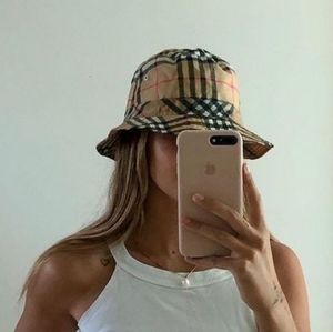 Reversible Plaid Bucket Hat